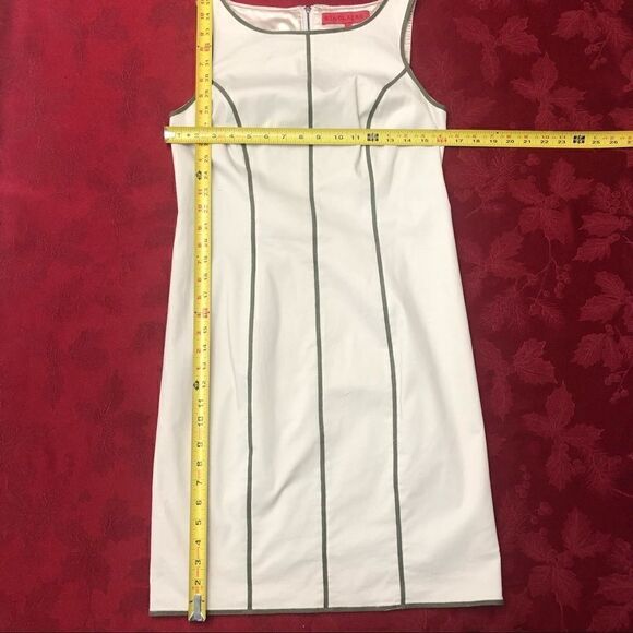 Sinclaire 10 Dress Ivory Sleeveless Knee Length Cocktail  Sz 6 - Picture 7 of 12